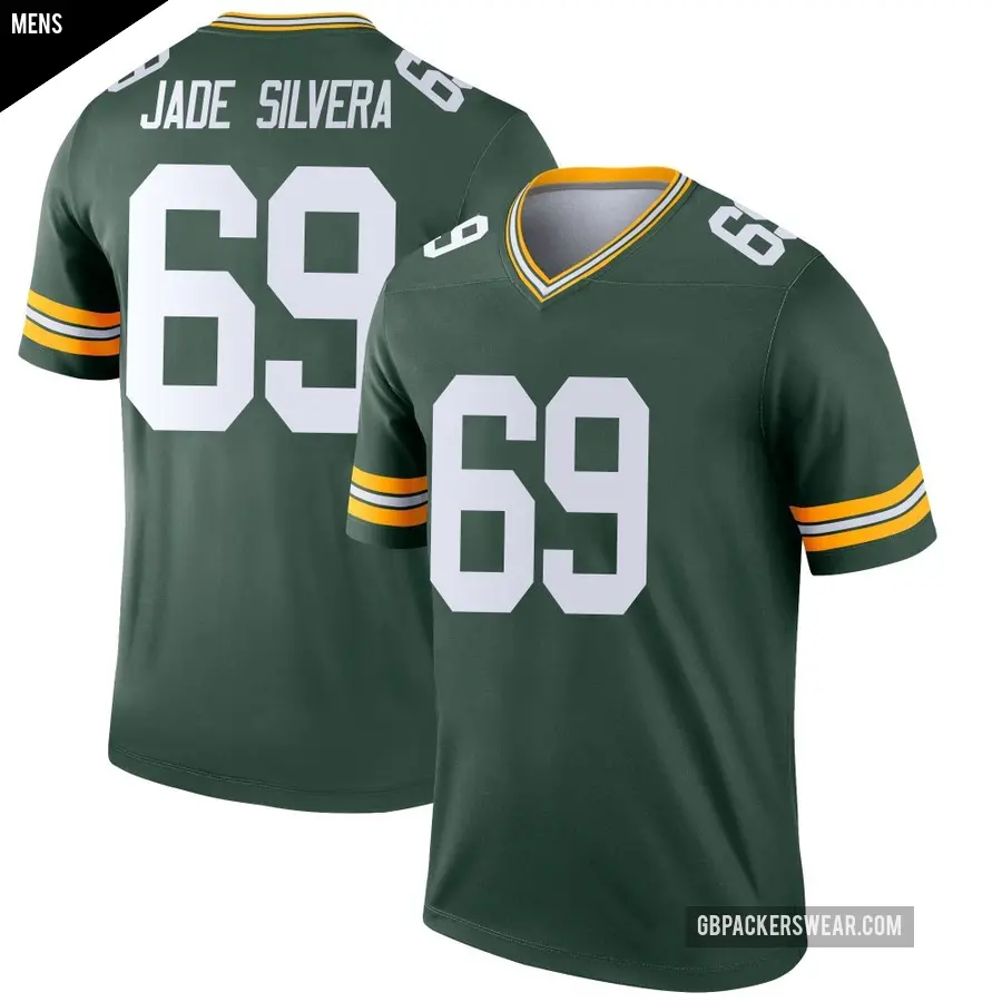 Men's Green Bay Packers ＃69 Nesta Jade Silvera Green Legend Jersey
